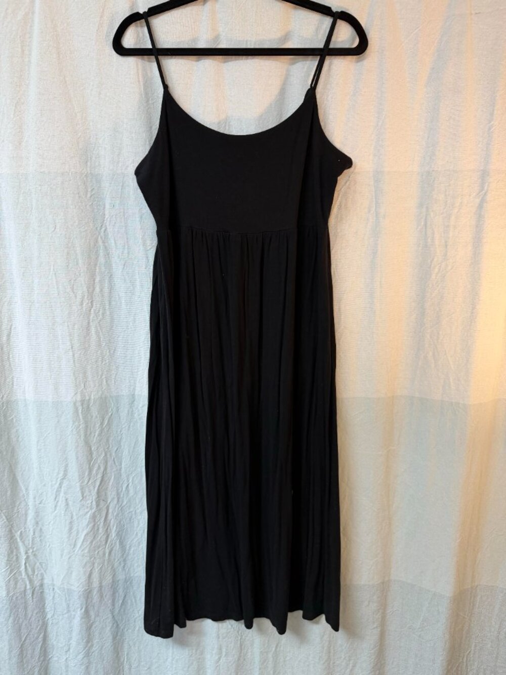 Black Fit & Flare Cami Midi Dress